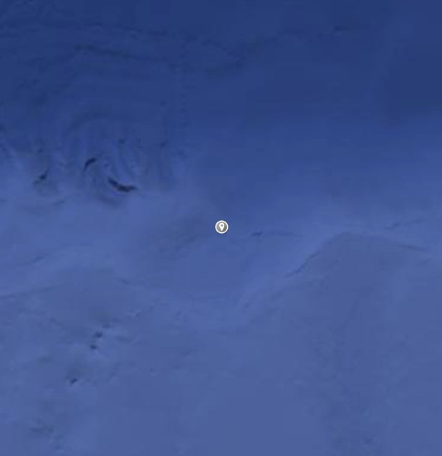 Areale della probabile locazione dei resti del Dirigibile ITALIA.