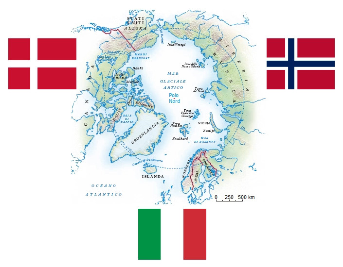 Missione SB Nettuno - Nazioni coinvolte: ITALIA - DANIMARCA - NORVEGIA