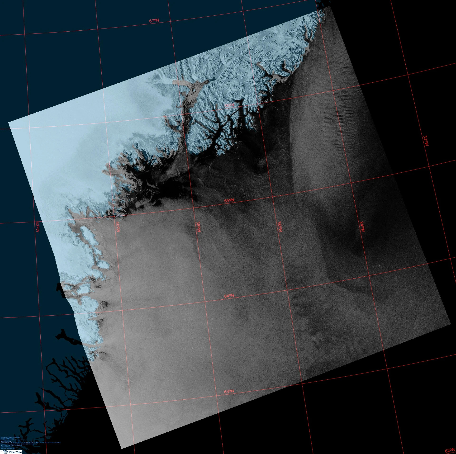 Capo Wandel - Immagine satellitare
