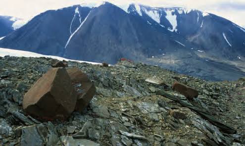 Aspetto estivo del margine Sud della Calotta Glaciale Hans Tausen